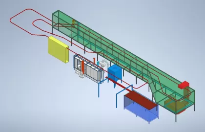 ELECTROSTATIC POWDER COATING LINE – HIGH PERFORMANCE PAINTING TECHNOLOGY FOR MODERN FACTORIES